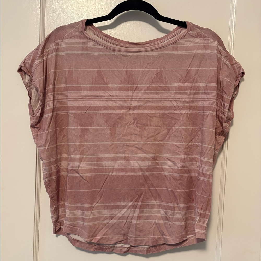Prana Wide Neck Geometric Pattern Top, Size XS